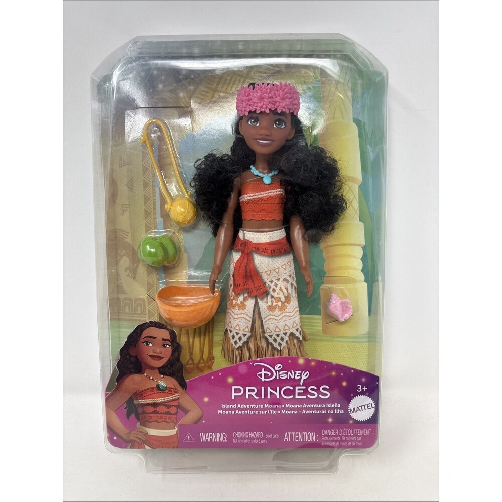 Mattel Disney Princess Island Adventure Moana Doll NEW